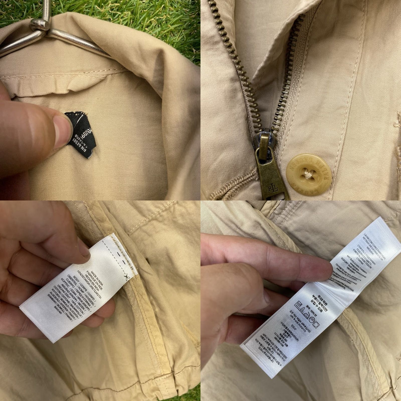 Vintage VINTAGE Lauren Ralph Lauren Jacket Womens Small Military Cargo Field Utility Coat Khaki Size S / US 4 / IT 40 - 8 Thumbnail