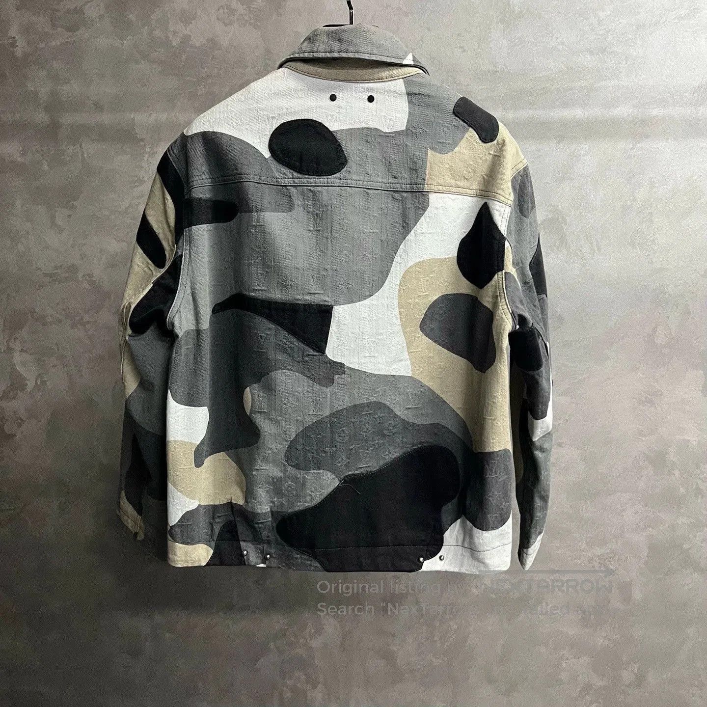 Louis Vuitton multicolor geometric print denim jacket. Size US L / EU 52-54 / 3 - 5 Thumbnail