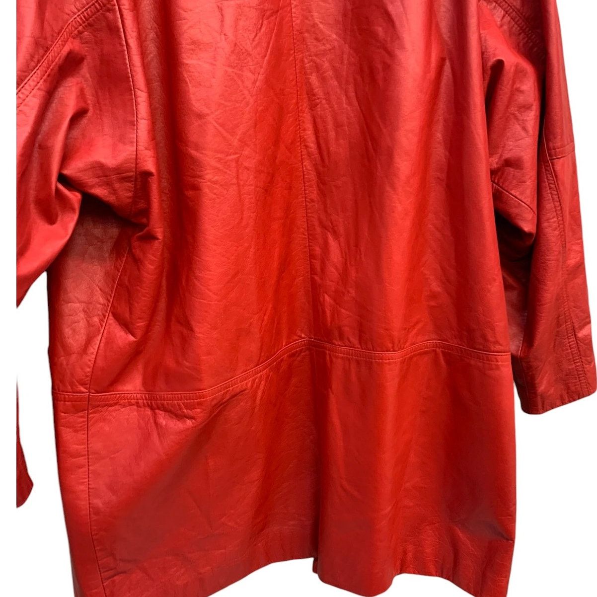 Toffs Vintage Toff's Red Leather Jacket SZ M/ 39 Size M / US 6-8 / IT 42-44 - 8 Thumbnail