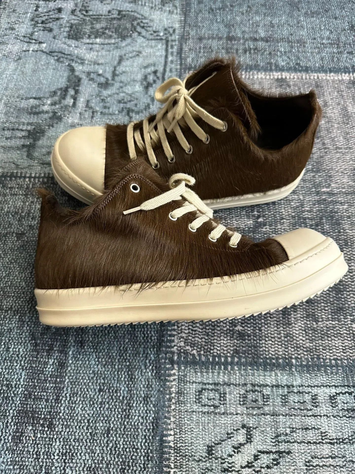 Rick Owens Rick Owens Main Line Brown Horsehair Low. Size US 9 / EU 42 - 2 Thumbnail