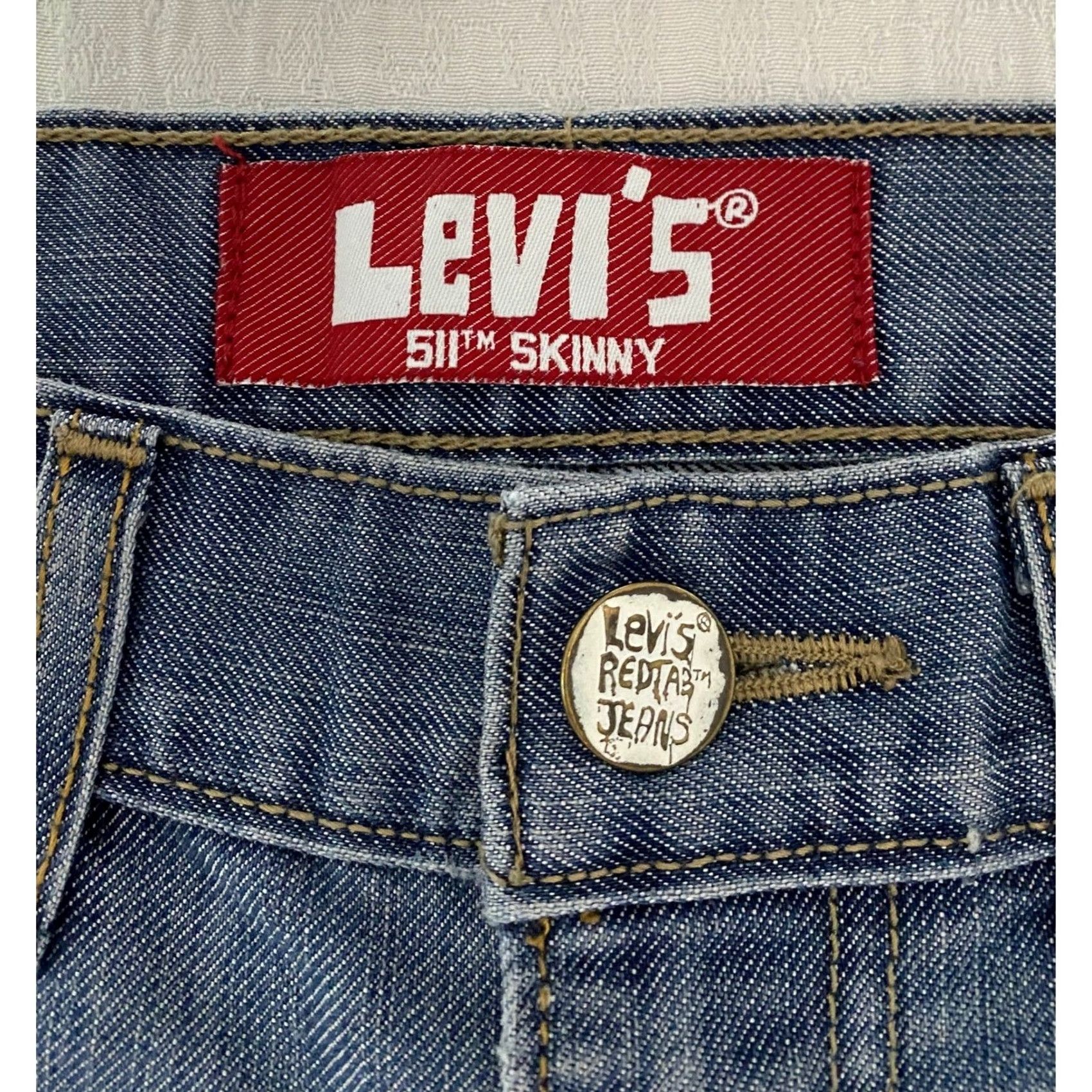 Levi's Levi's 511 Skinny Jeans Slim Fit Denim Blue 28x28 Men Slim Inseam 28 Jeans Fashion Stretch Pockets Modern Cotton Blend Polyester Size US 28 / EU 44 - 4 Thumbnail