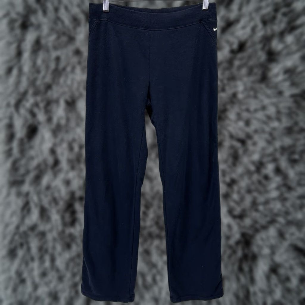 Nike VINTAGE Nike Leggings Medium Women’s Navy Pull On Straight Leg Activewear Size 32" / US 10 / IT 46 - 1 Thumbnail