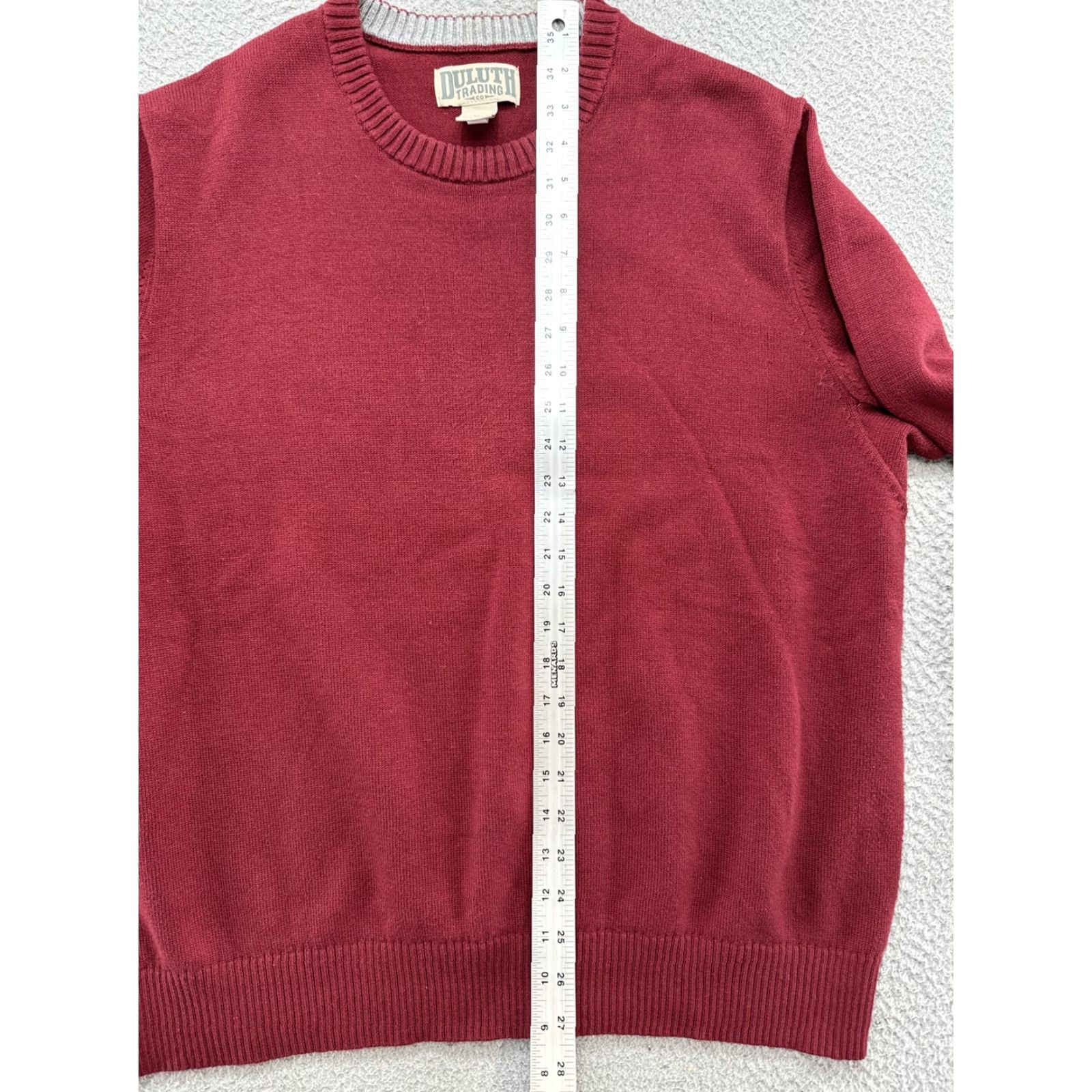 Duluth Trading Company Duluth Trading Co Sweater Men's Red Knit Pullover Crewneck XL Size US XL / EU 56 / 4 - 7 Thumbnail