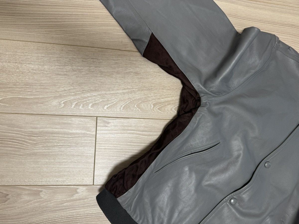 Yohji Yamamoto Yohji Yamamoto Pour Homme SS2001 Lamb Leather Varsity Jkt Size US M / EU 48-50 / 2 - 9 Thumbnail
