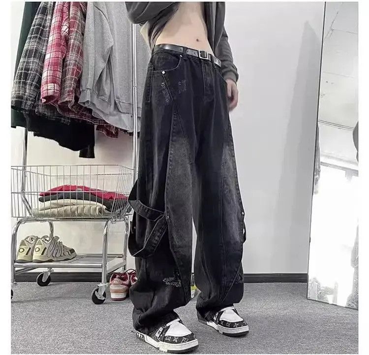 Japanese Brand Straight leg casual patchwork jeans Size US 32 / EU 48 - 2 Thumbnail