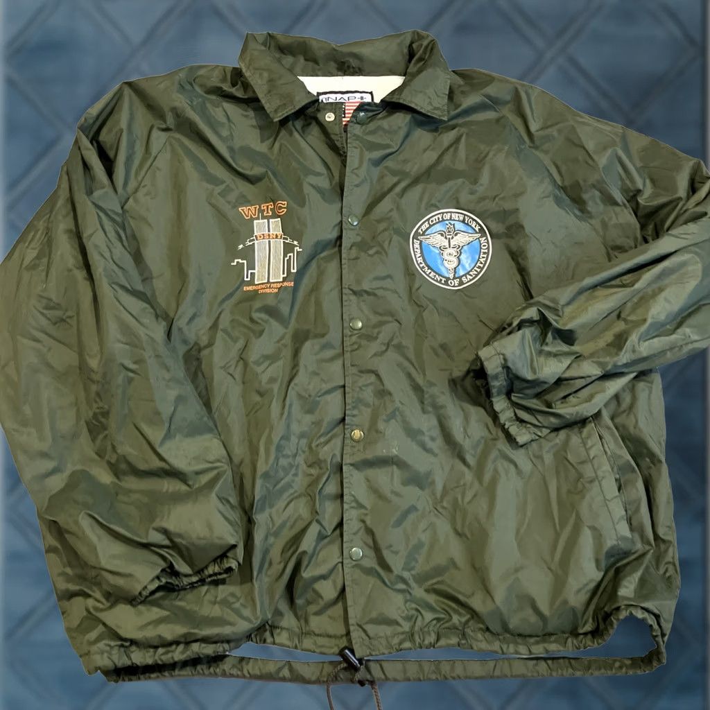 Vintage VINTAGE DSNY WTC EMERGENCY RESPONSE DIVISION 9/11 New York Sanitation Jacket - 2XL Green Coaches Jacket Men Size US XXL / EU 58 / 5 - 1 Thumbnail