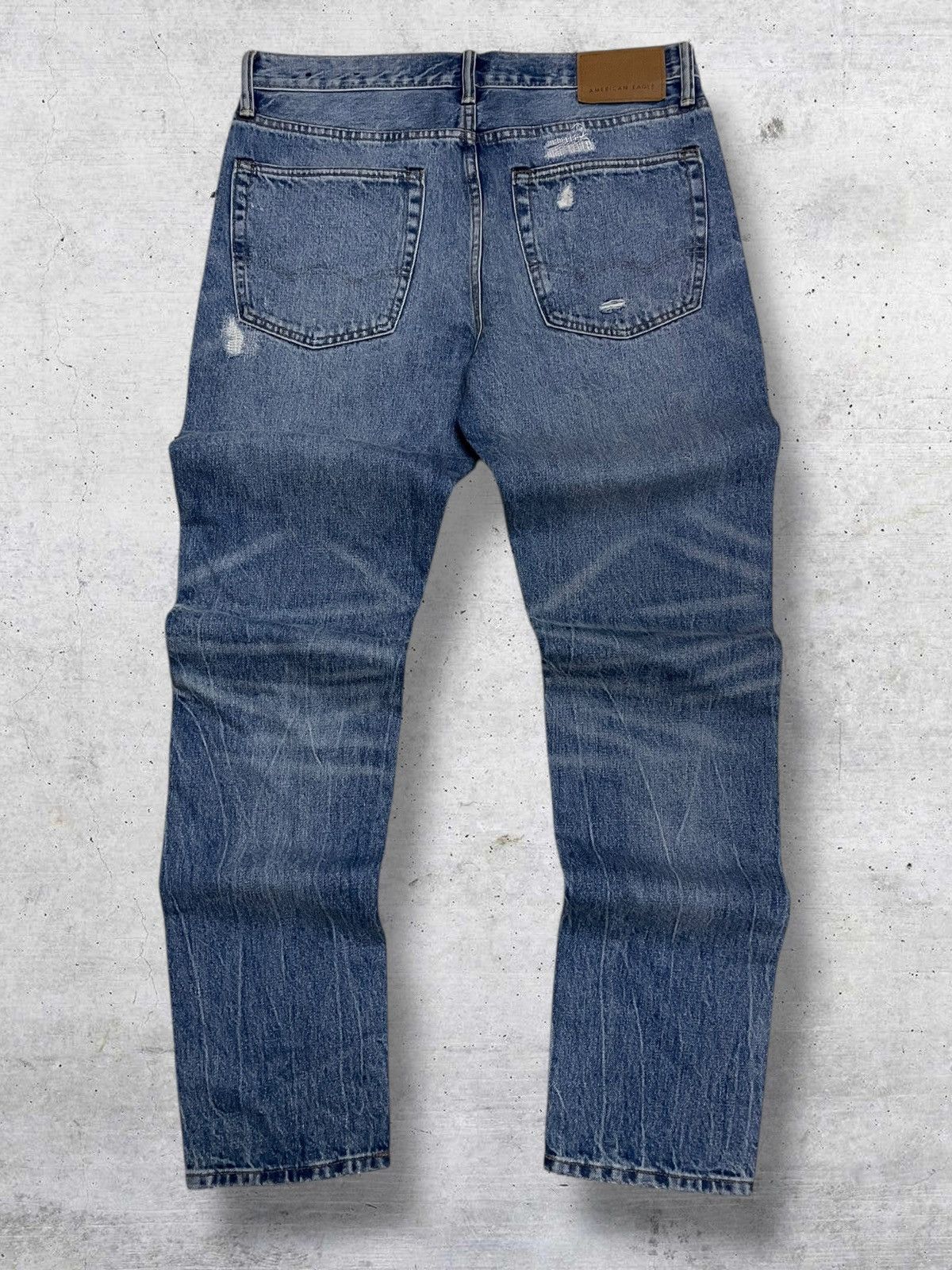 American Eagle Outfitters DESIGNER AMERICAN EAGLE X KEITH HEARING PATCHWORK BORO DENIM Size US 32 / EU 48 - 8 Thumbnail