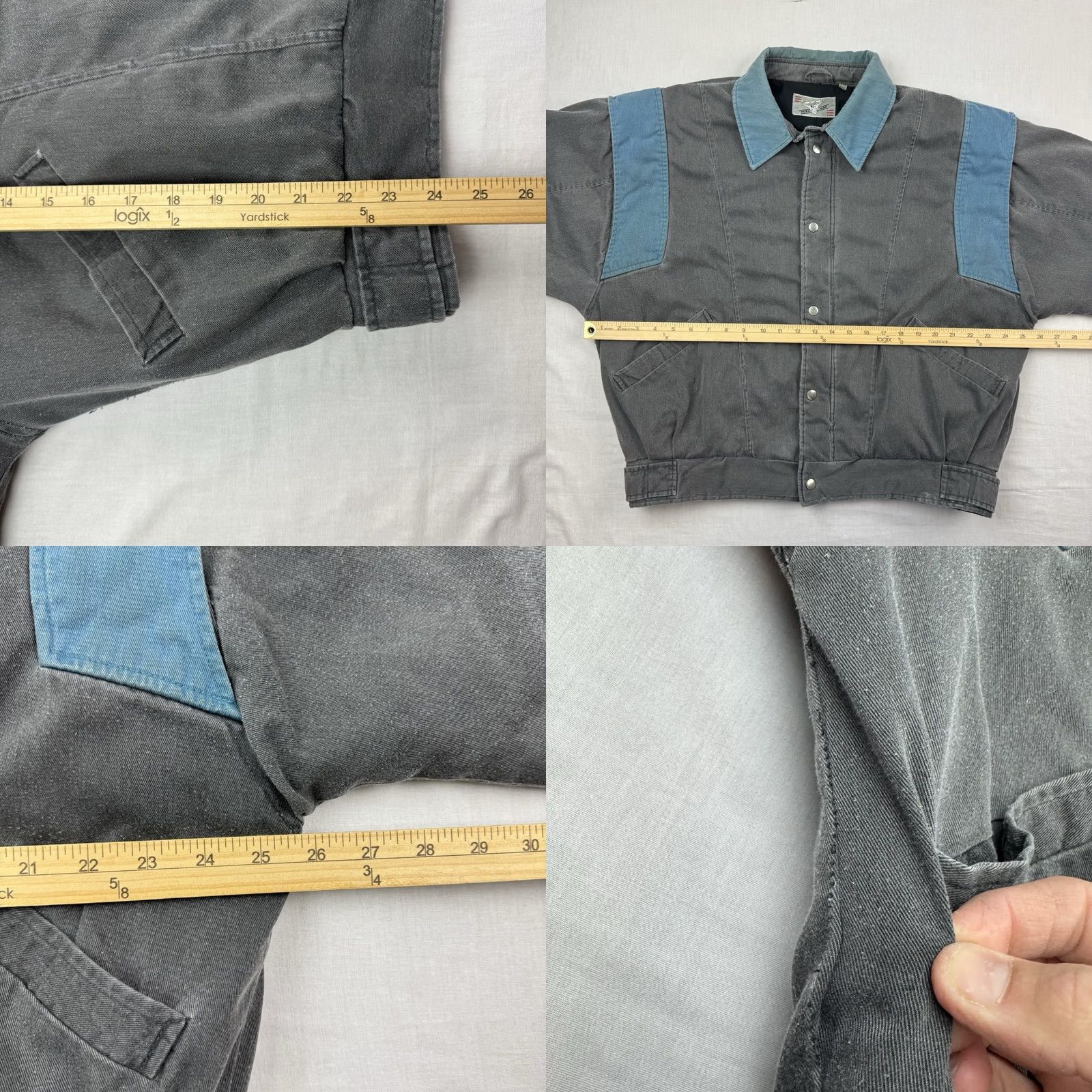 Vintage VINTAGE Pere Mar Bomber Jacket Adult XL Puffer Full Zip Snap Up 1980s Hipster Gray Mens XL Jacket Size US XL / EU 56 / 4 - 10 Thumbnail