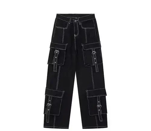 Jean Black Cargo Carpenter Denim Jeans Size US 32 / EU 48 - 1 Thumbnail