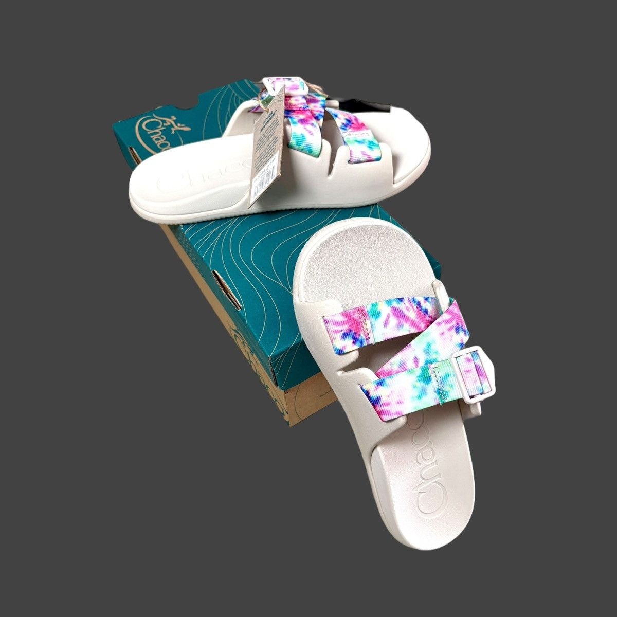Chaco Chaco Women’s Chillos Tie Dye Slide Multicolor Sandals Sz 7 Size US 7 / IT 37 - 1 Thumbnail