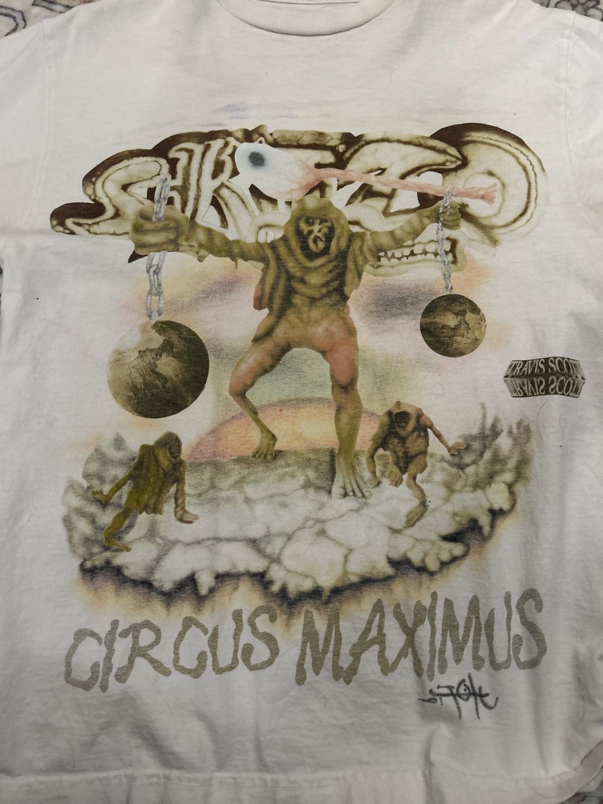 Travis Scott Travis scoot circus maximus tour skitzo shirt Size US M / EU 48-50 / 2 - 5 Thumbnail