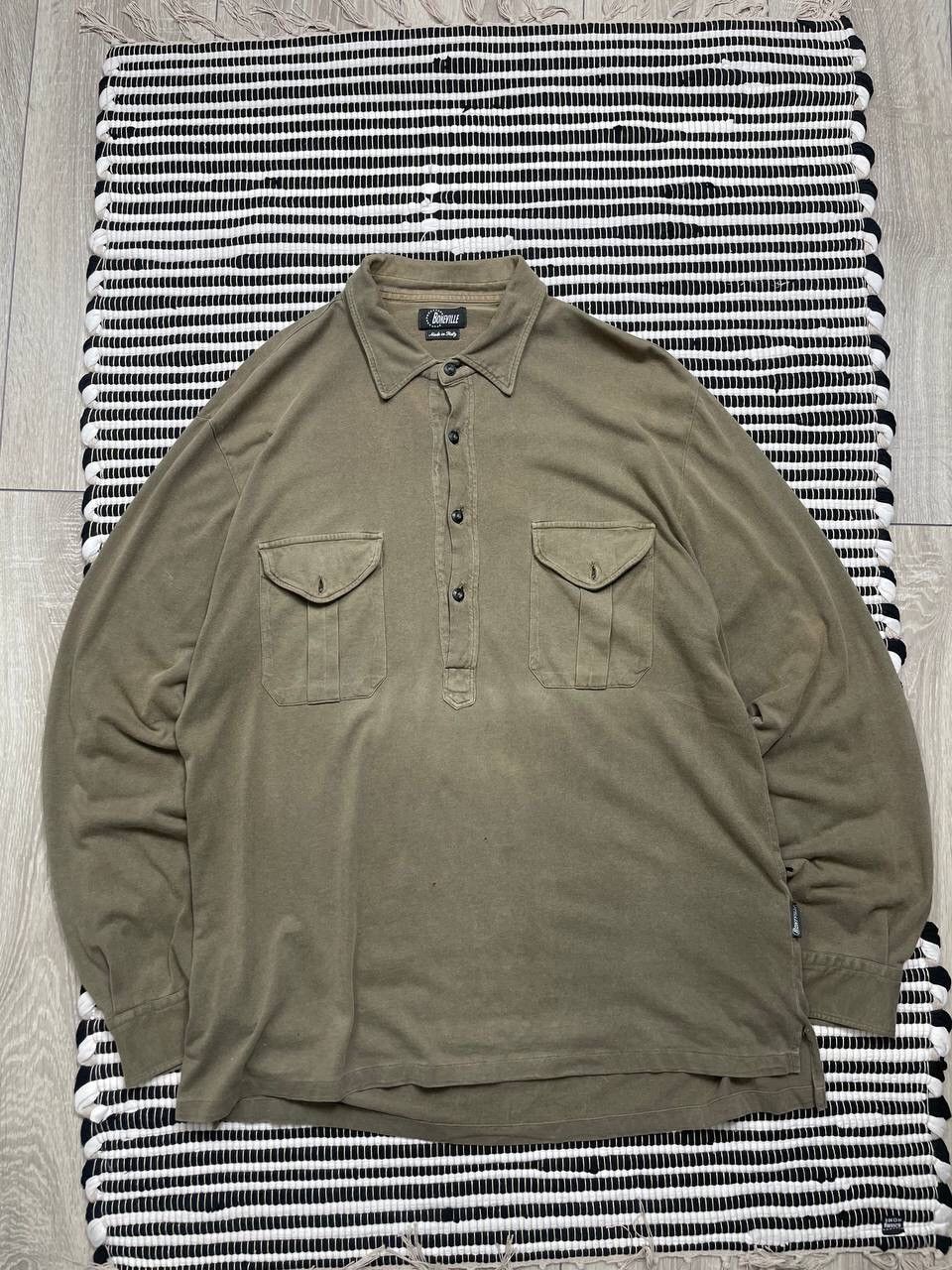 Boneville × Massimo Osti × Vintage Vintage 90s Boneville Long Sleeve Tee T-Shirt Y2K Size US XL / EU 56 / 4 - 1 Thumbnail