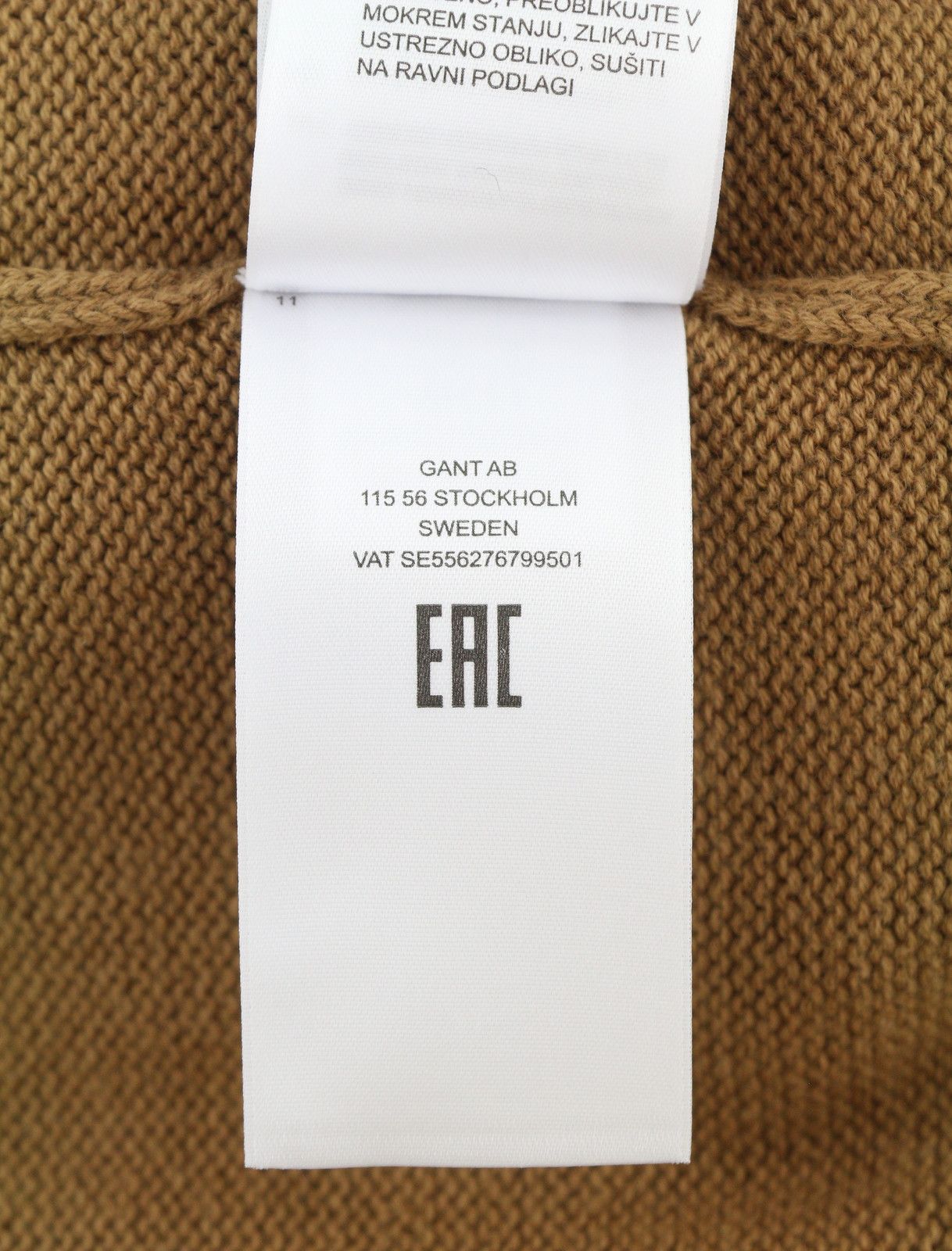 Gant ICON G COTTON C-NECK L Roasted Walnut Knit 88077 Size L / US 10 / IT 46 - 10 Thumbnail