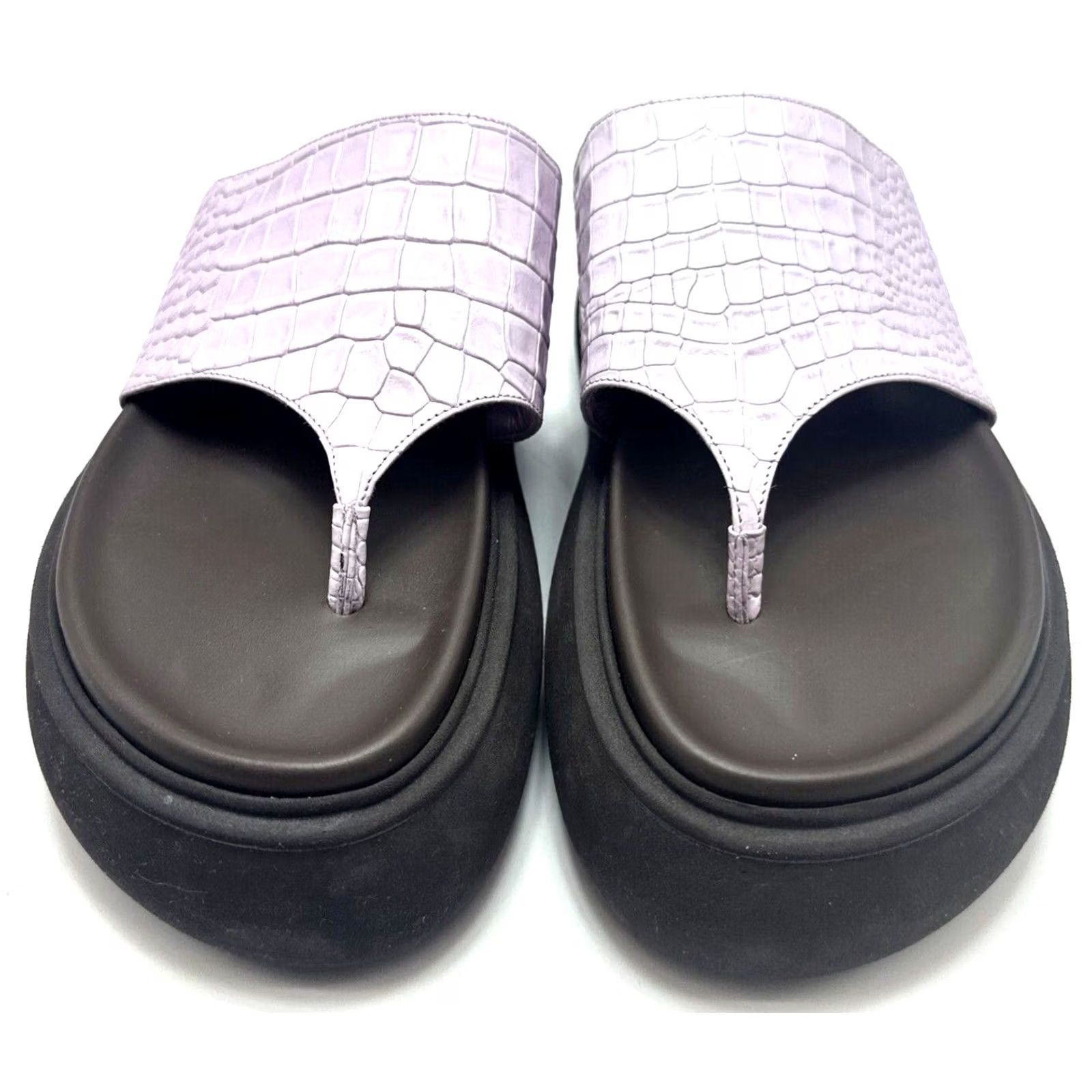 The Attico The Attico Sandal Thong Selene Platform Pink Pastel Leather 7.5 US 38 EU Womens Shoes Size US 8 / IT 38 - 3 Thumbnail
