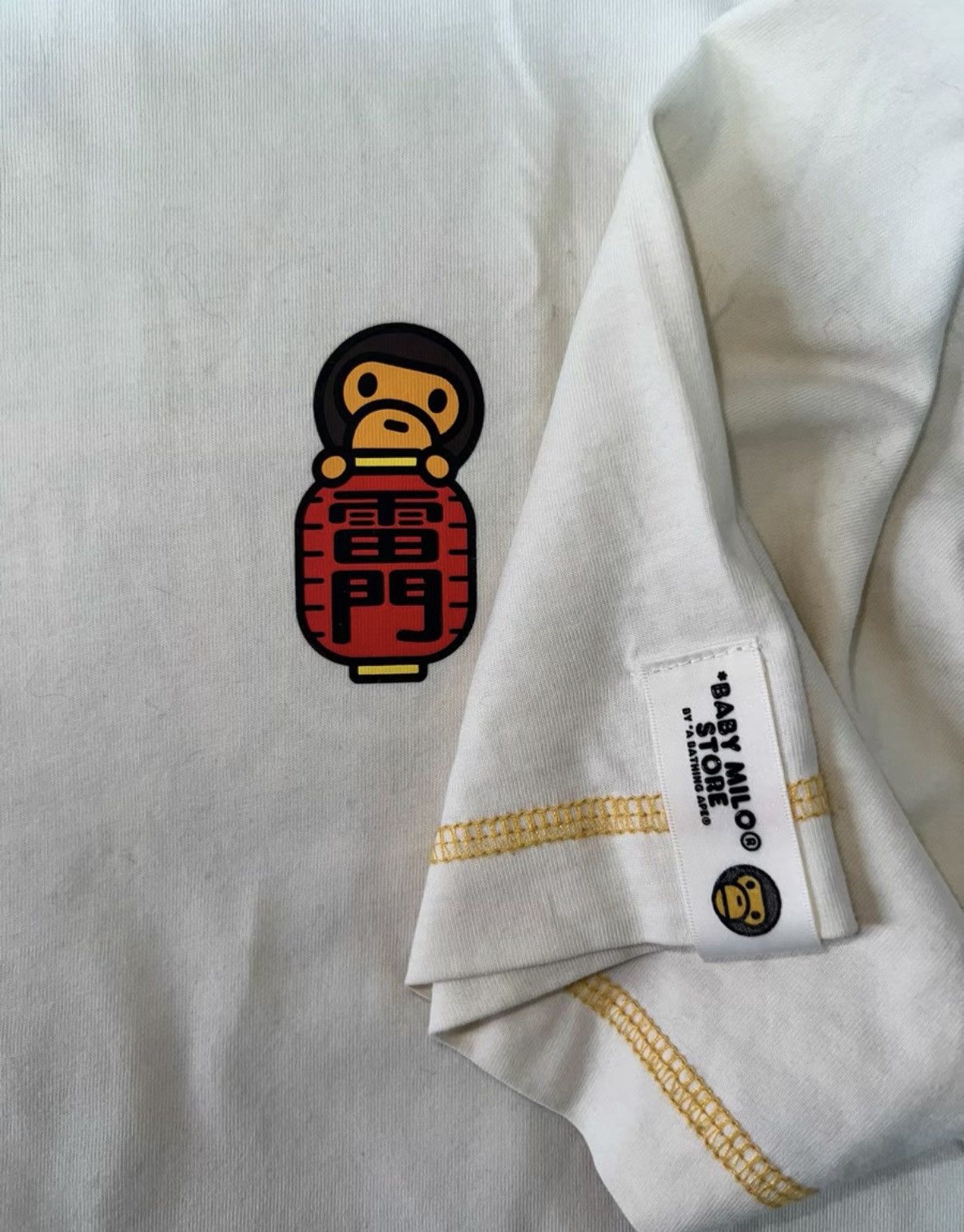 Bape BAPE OG Nigo era, off-white short-sleeve tee Size US L / EU 52-54 / 3 - 3 Thumbnail