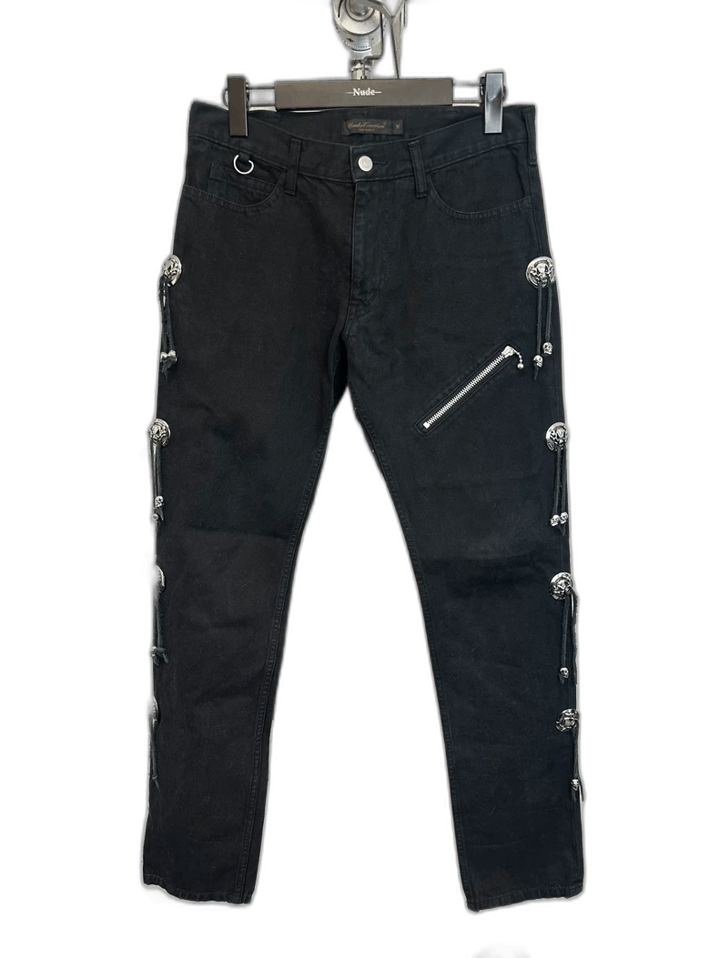 Undercover black jeans with zipper and embellishments Size US 31 - 1 Thumbnail