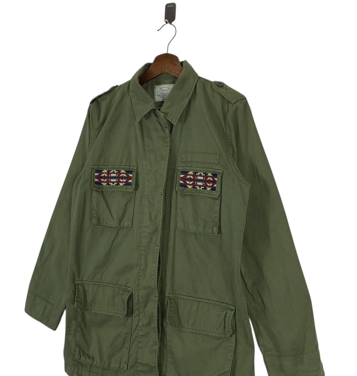 Native Green military Tribal Aztec Embroidered Logo Shirts Size US M / EU 48-50 / 2 - 4 Thumbnail