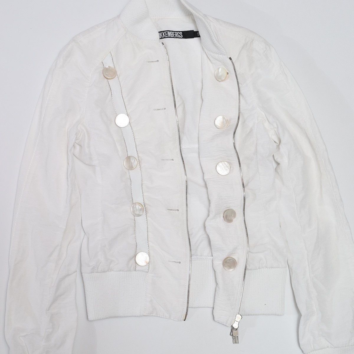 Dirk Bikkembergs Dirk Bikkembergs Vintage Viscose Linen White Jacket Buttons Size S / US 4 / IT 40 - 20 Thumbnail