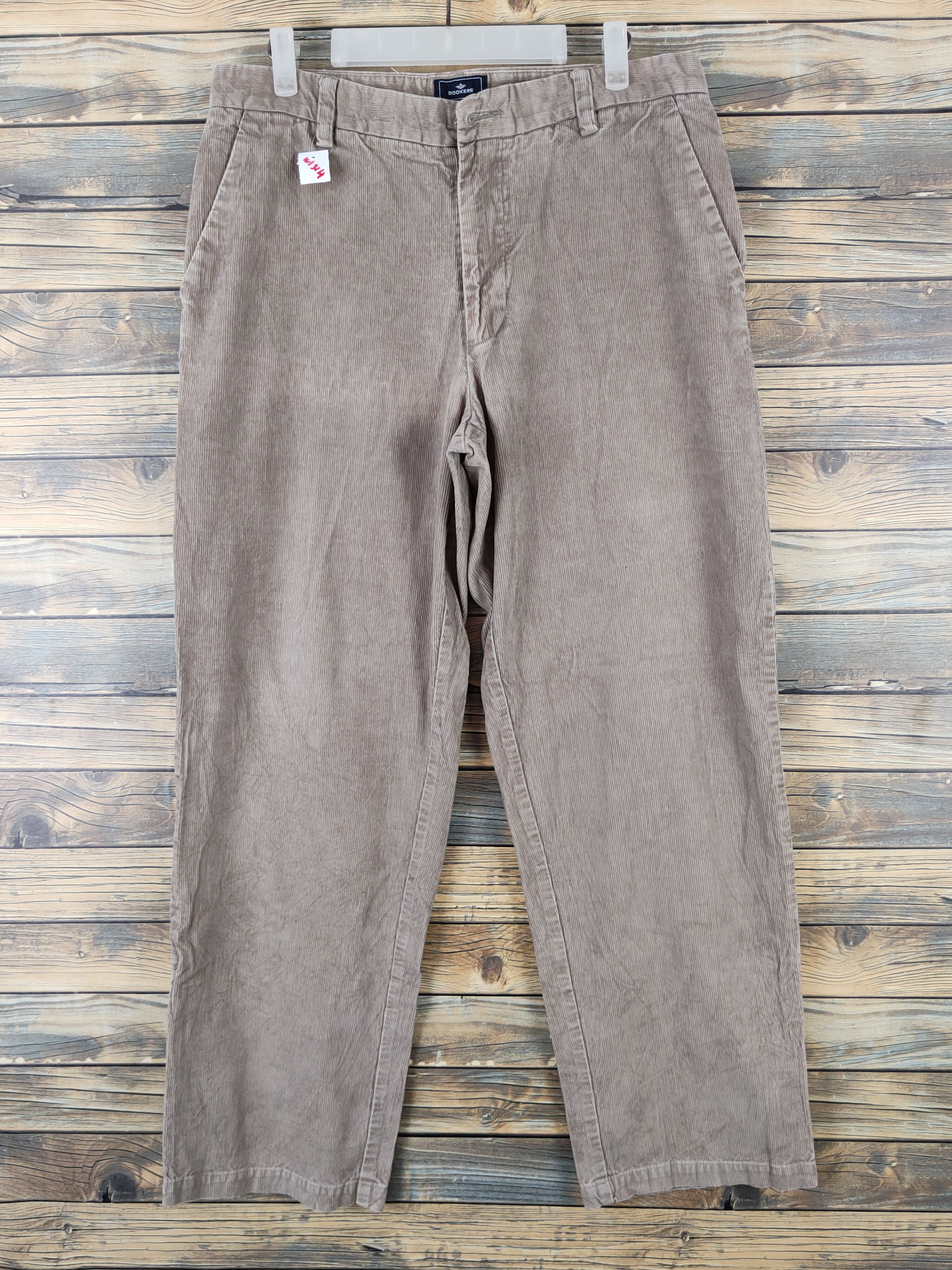 Dockers Dockers Light Brown Multipocket Corduroy Pants #W1314 Size US 33 - 1 Thumbnail