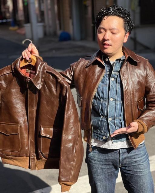Ships Jet Blue ⚡️Vintage Ships Jet Blue Distressed Leather Jacket Size US S / EU 44-46 / 1 - 2 Thumbnail