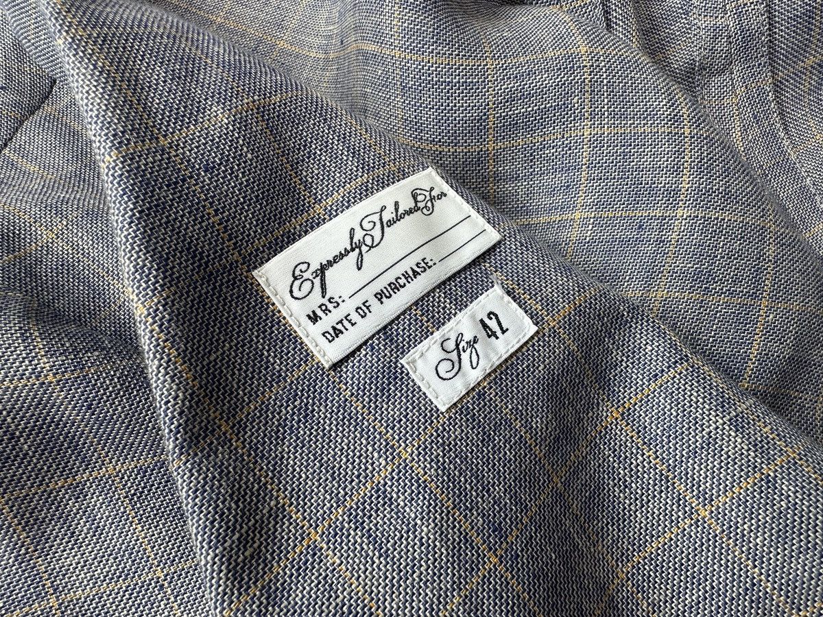 Jacob Cohen JACOB COHEN Hand Made 100% Linen Check Sport Blazer Jacket Size M / US 6-8 / IT 42-44 - 9 Thumbnail