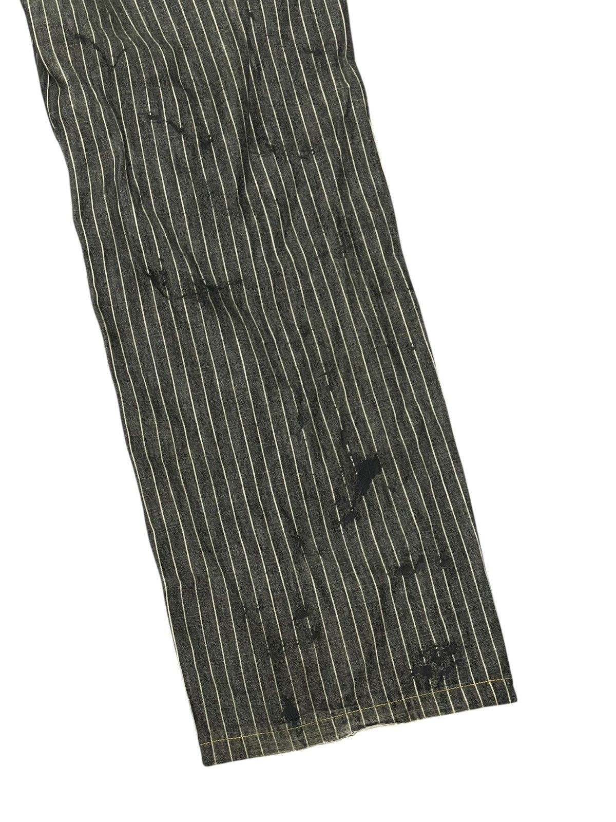 Zucca Thin Denim Zucca Striped Painter Relax Pant 2🟦2 Size US 31 - 4 Thumbnail