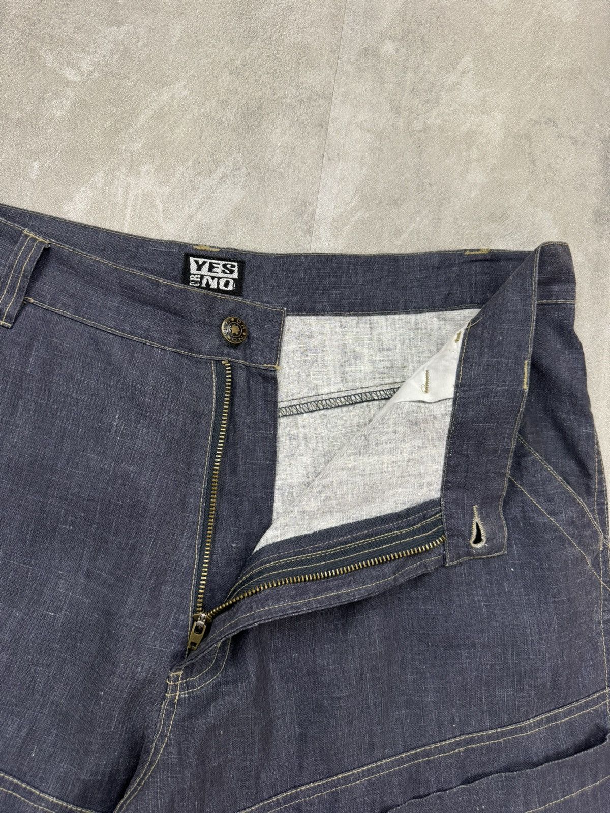 Other Yes Or Not Linen/Cotton Baggy Skater Pants Front Pockets Size US 34 / EU 50 - 7 Thumbnail