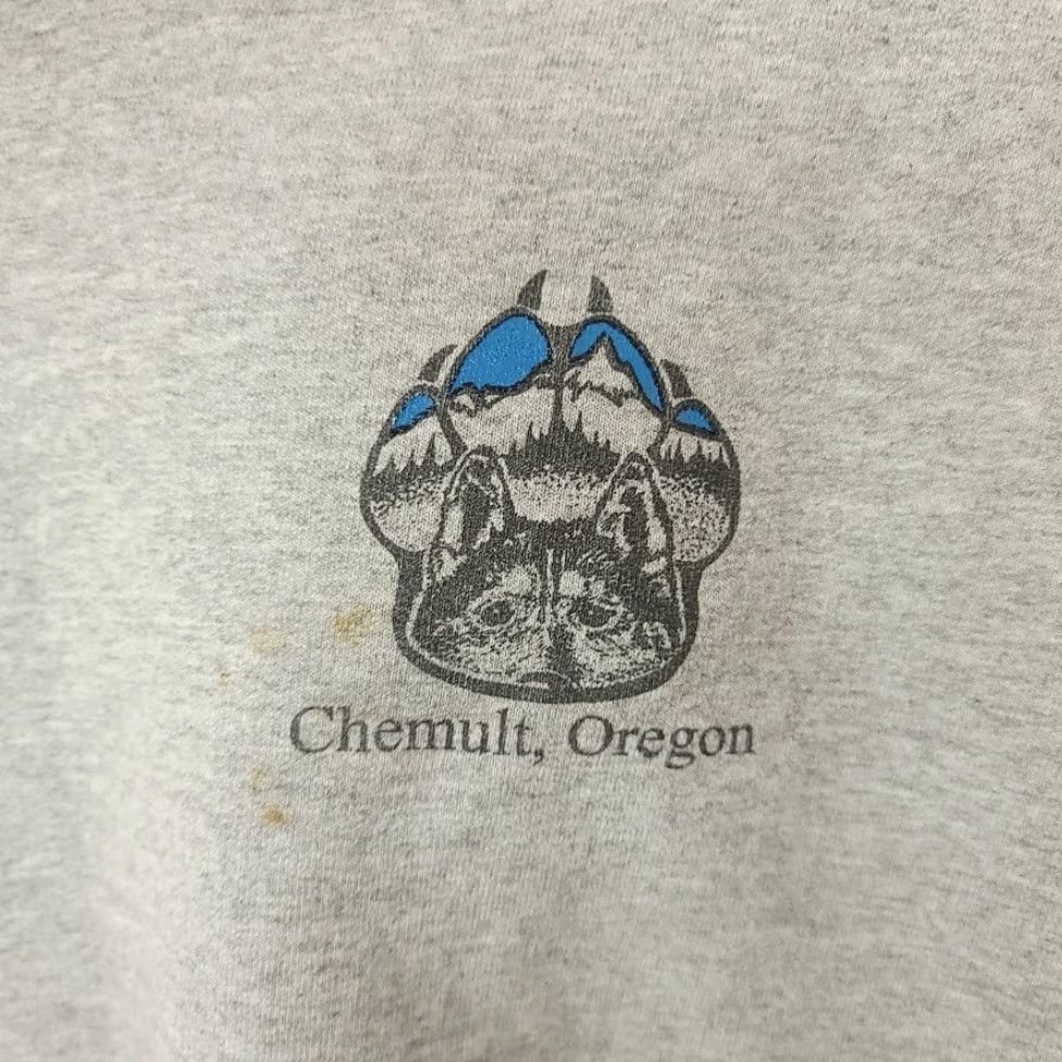 Hanes VINTAGE Hanes Sweatshirt Mens Size XL Chemult Sled Dog Races 2010 Mushing Oregon Gray Crew Neck Pullover Cotton Blend Dog Racing - Size US XL / EU 56 / 4 - 3 Thumbnail