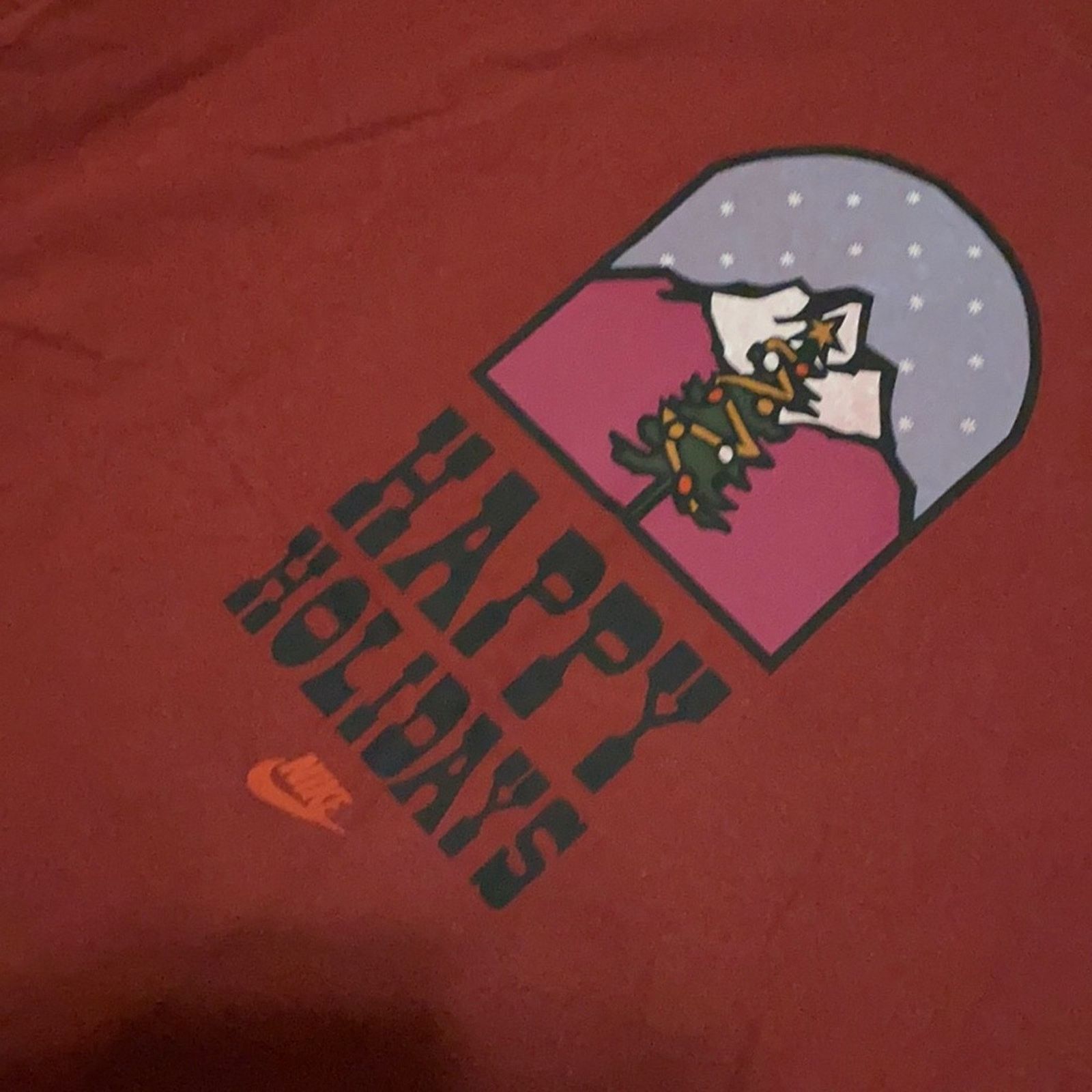 Nike Nike Happy Holidays Short Sleeve Size US XL / EU 56 / 4 - 2 Thumbnail