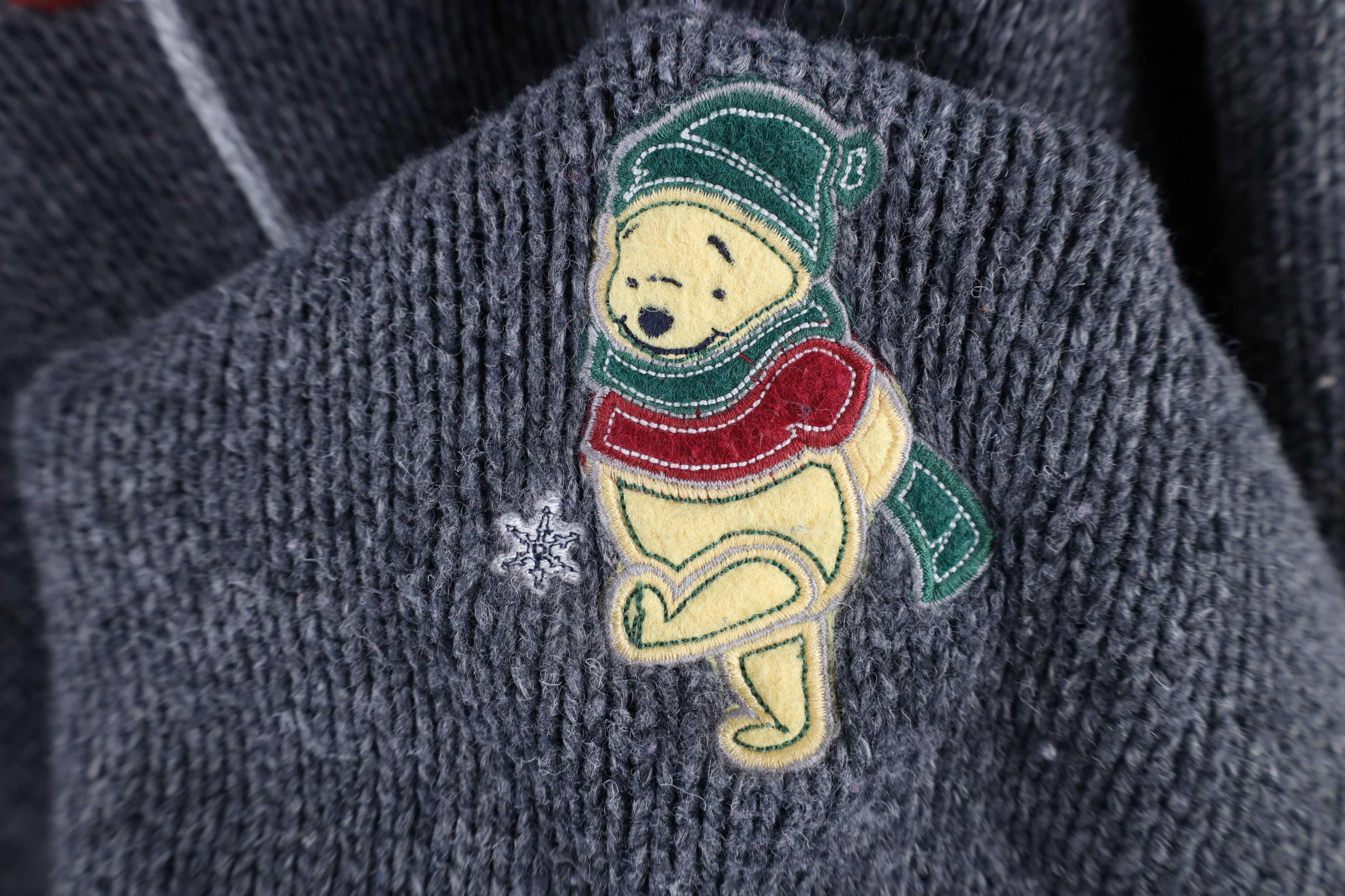 Disney × Vintage Vintage 90s Disney Winnie the Pooh Wool Blend Knit Sweater Size 3XL / US 20-22 - 4 Thumbnail