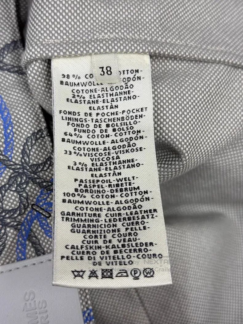 Hermes Hermes Grey Printed Denim Jacket Size XS / US 0-2 / IT 36-38 - 5 Thumbnail