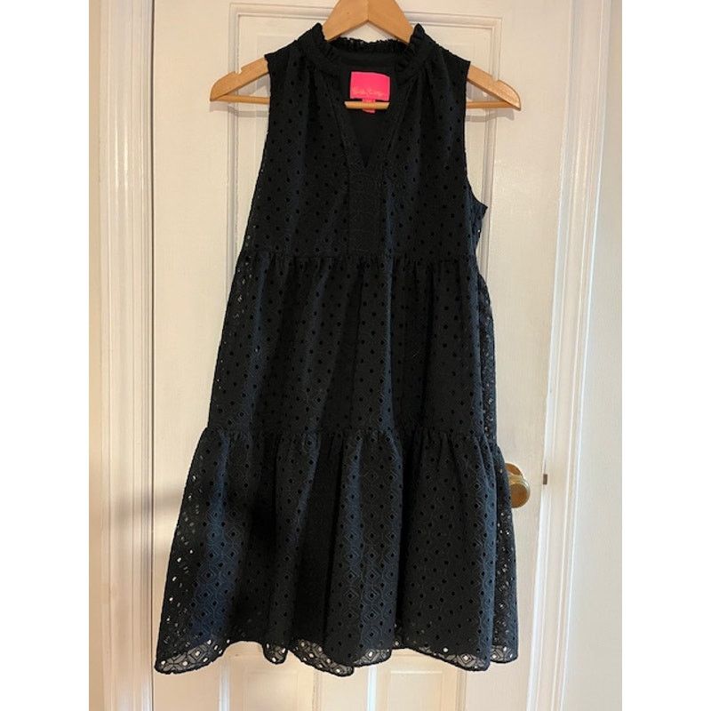 Lilly Pulitzer Lilly Pulitzer Novella Black Eyelet dress - X-Small Size M / US 6-8 / IT 42-44 - 6 Thumbnail