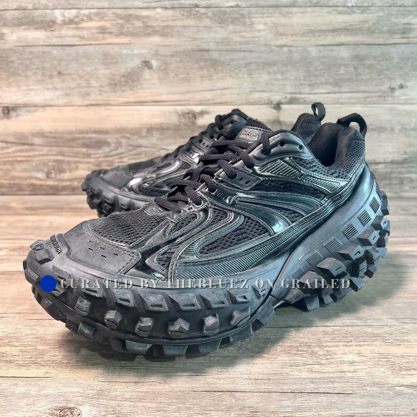Balenciaga Balenciaga Black Defender Sneaker DSWT Sz.44 | Grailed