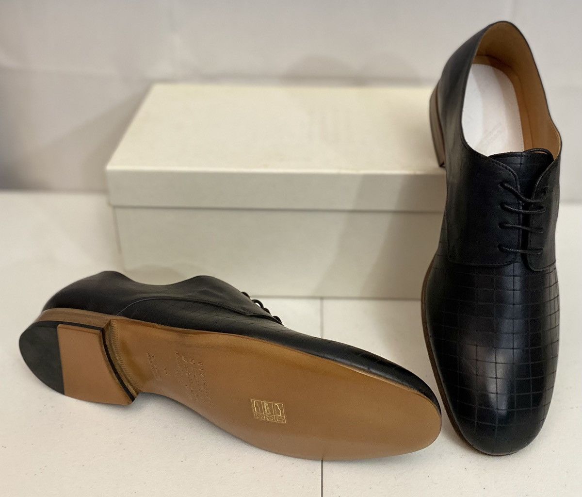 Maison Margiela Maison Margiela 22 🇮🇹 Black Veg Tan Laser Matrix Derby 11 New Size US 11 / EU 44 - 14 Thumbnail