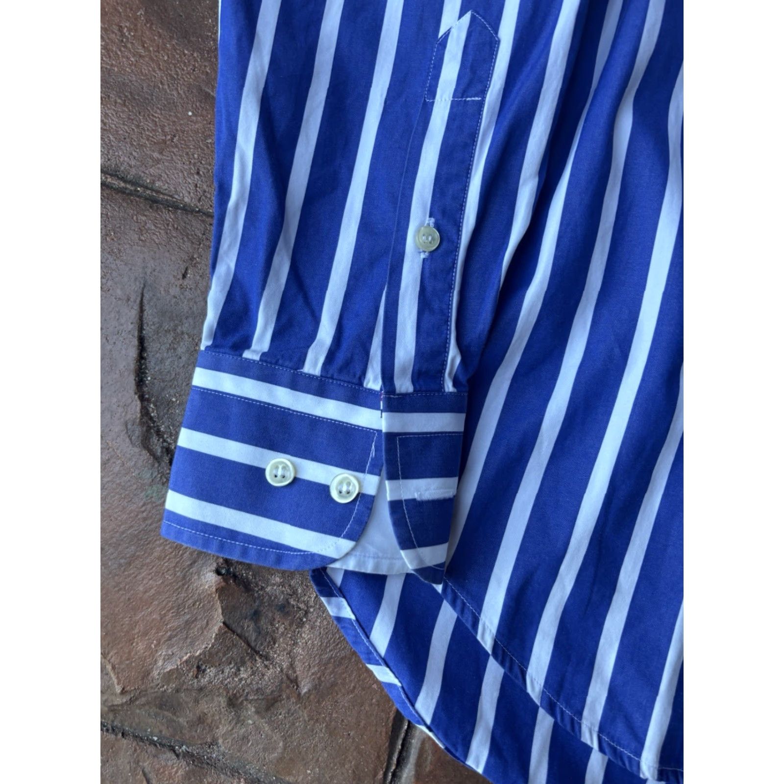 Paul & Shark Paul & Shark Yachting Button Up Shirt Men Small Long Sleeve Stripe Embroidered Size US S / EU 44-46 / 1 - 4 Thumbnail