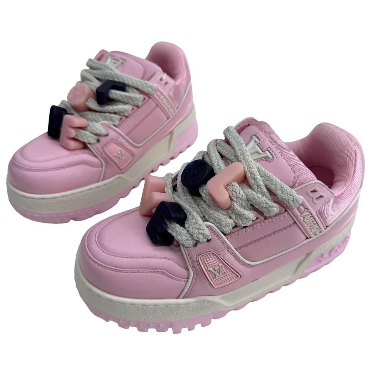 Louis Vuitton Louis Vuitton Trainer Maxi Sneakers Pink Size 36 Size US 6 / IT 36 - 1 Thumbnail