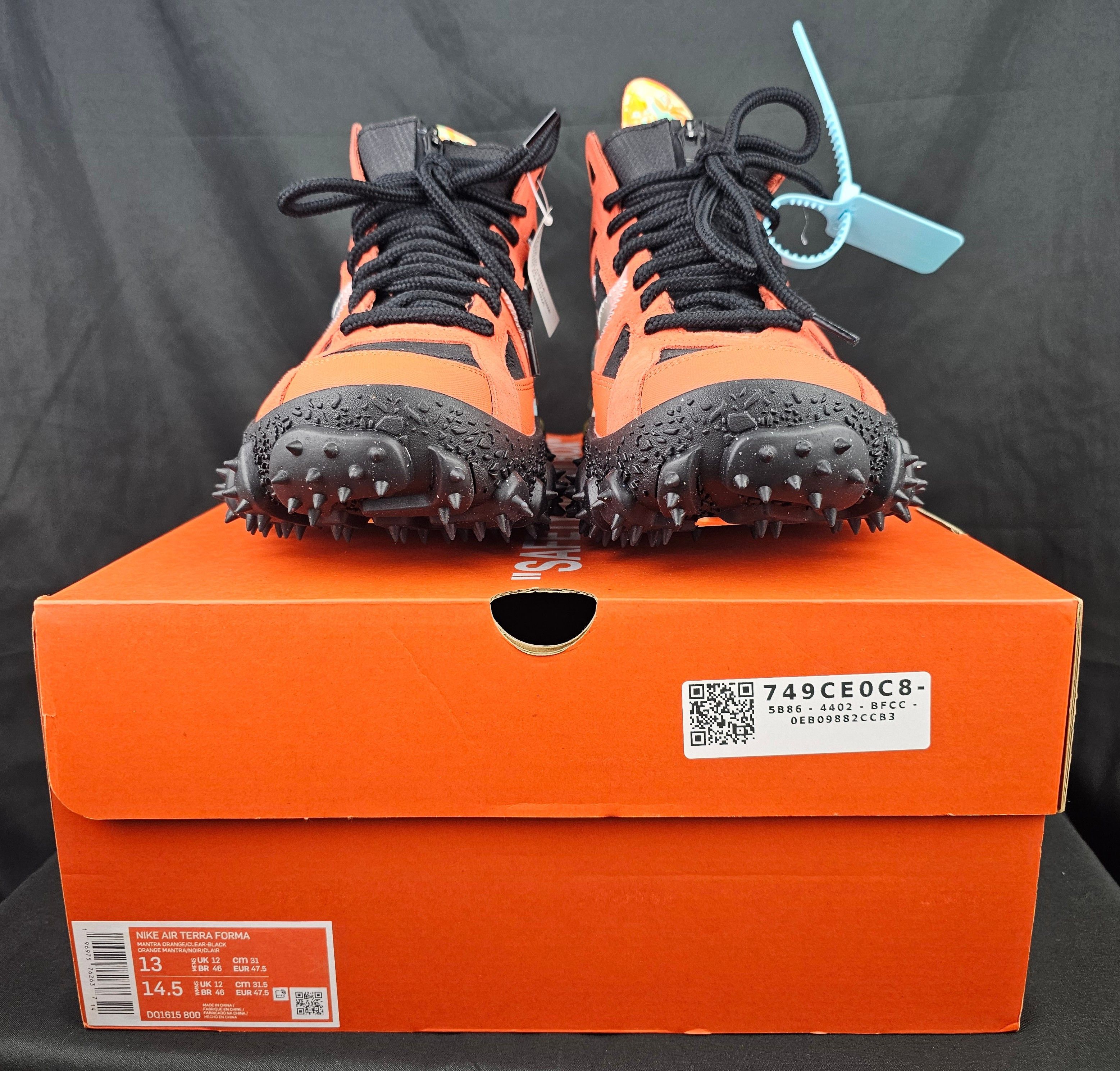 Nike × Off-White Nike x Off-White Air Terra Forma Mantra Orange Men's NEW Size US 13 / EU 46 - 8 Thumbnail