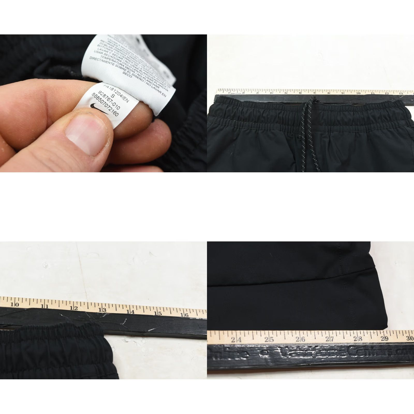 Nike Nike Air Max Woven Jogger Pants Mens Small Black Slim Fit Drawstring Pants Size US 29 - 8 Thumbnail