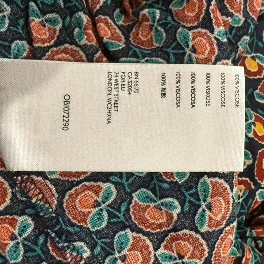 Anthropologie Maeve by Anthropologie Floral Peasant Blouse V-Neck Tunic Size M / US 6-8 / IT 42-44 - 7 Thumbnail