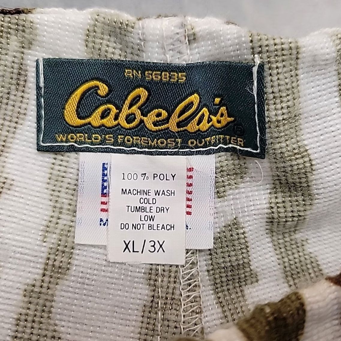 Vintage VINTAGE Cabelas Hunting Pants XL/3X White Camo Tree Bark Camouflage Made In The USA Men Size US 36 / EU 52 - 7 Thumbnail