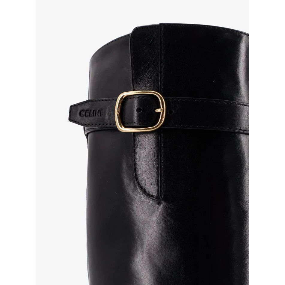 Celine CELINE $1800 Universite Black Leather Boots New & Authentic Size US 9 / IT 39 - 5 Thumbnail