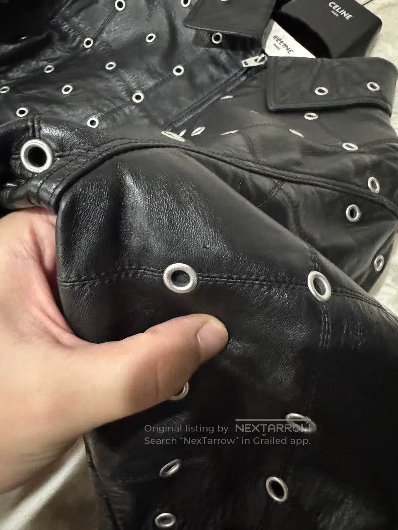 Celine CELINE Leather Jacket Size US S / EU 44-46 / 1 - 9 Thumbnail