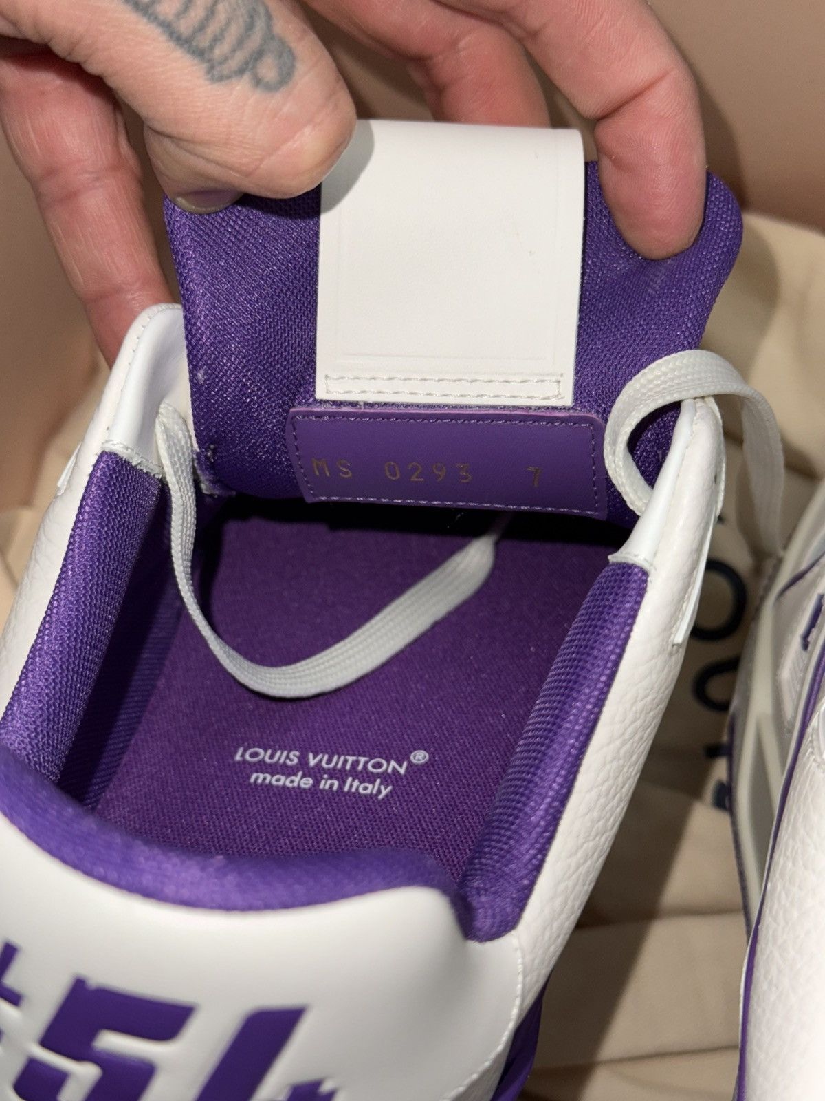 Louis Vuitton Louis vuitton purple trainers lv9 Size US 11 / EU 44 - 8 Thumbnail