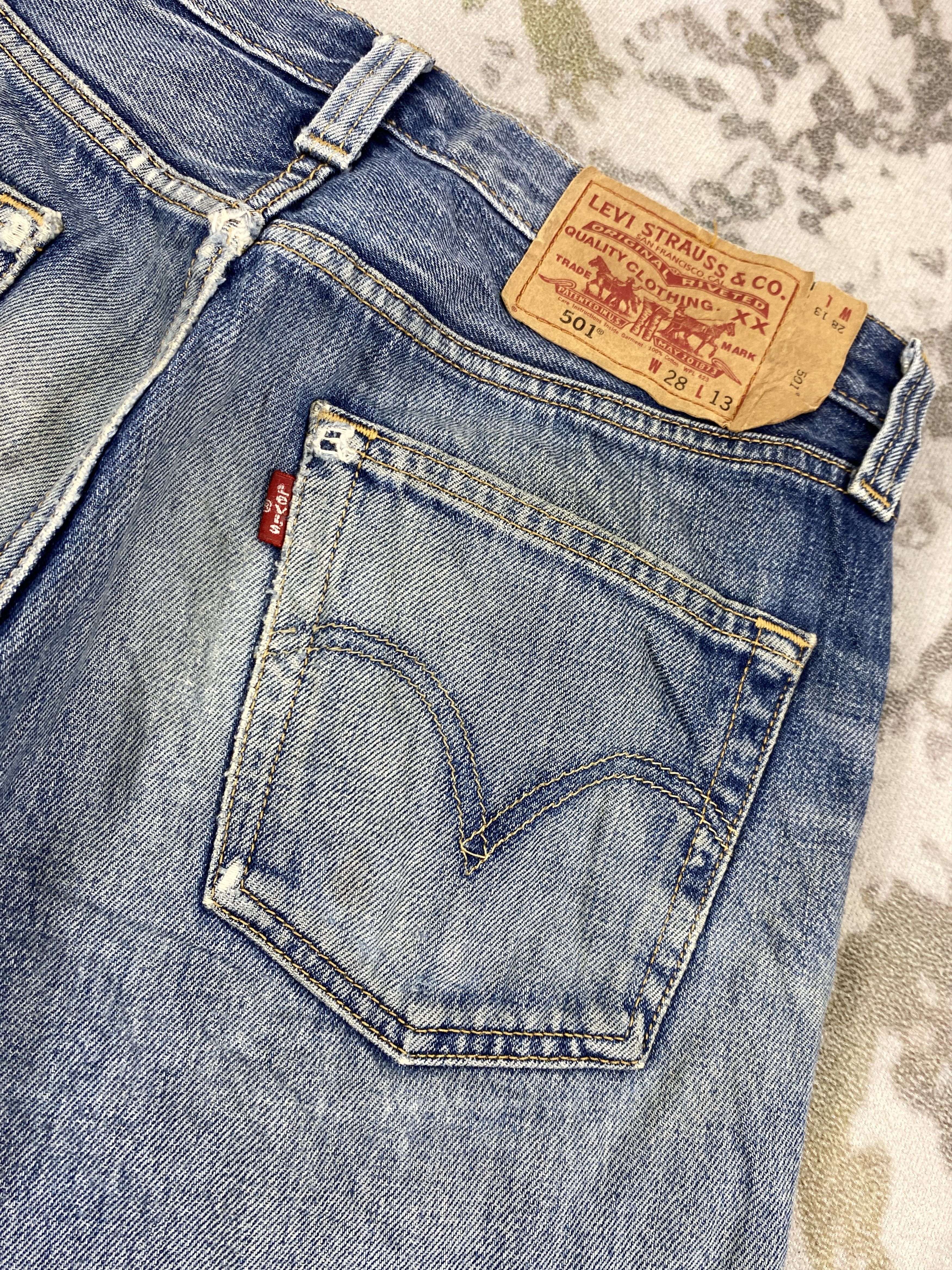 Levi's Faded Blue Vintage Levis 501 Jeans 30x13 - JN3032 Size US 30 / EU 46 - 4 Thumbnail