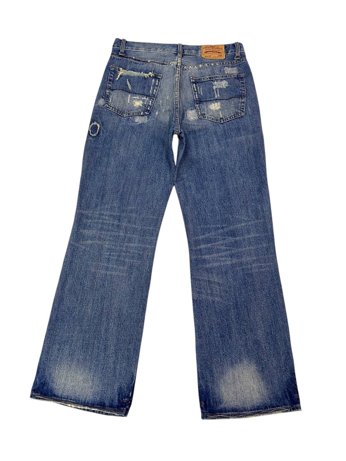 Abercrombie & Fitch × Vintage 💥 Vintage Abercrombie & Fitch Denim Distressed Punk Ripped Size US 34 / EU 50 - 8 Thumbnail
