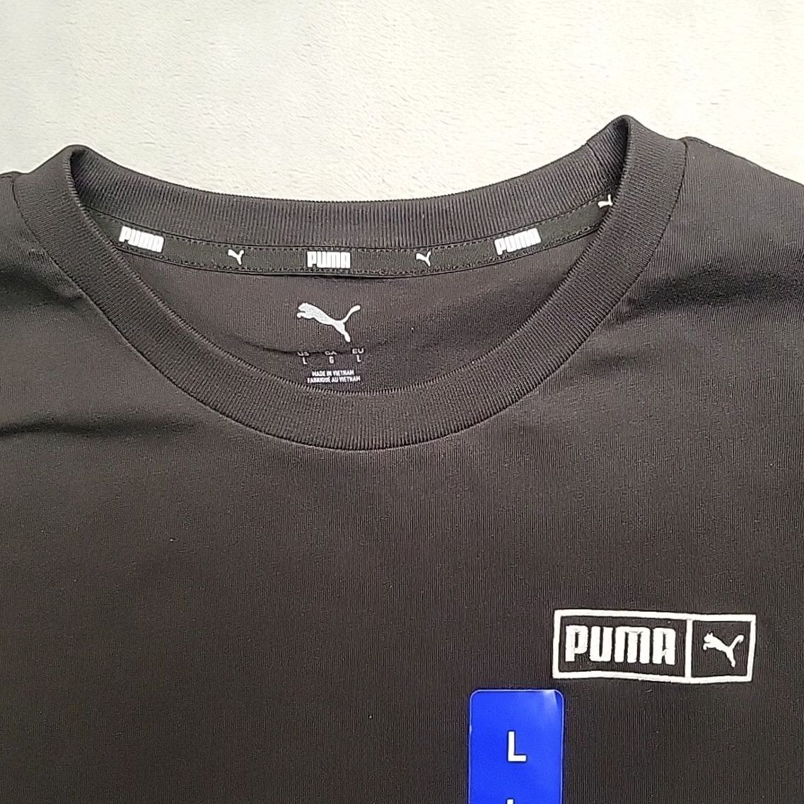Puma Puma Shirt Mens L Black 100% Cotton Crewneck Pullover Embroidered Logo TEE Size US L / EU 52-54 / 3 - 2 Thumbnail