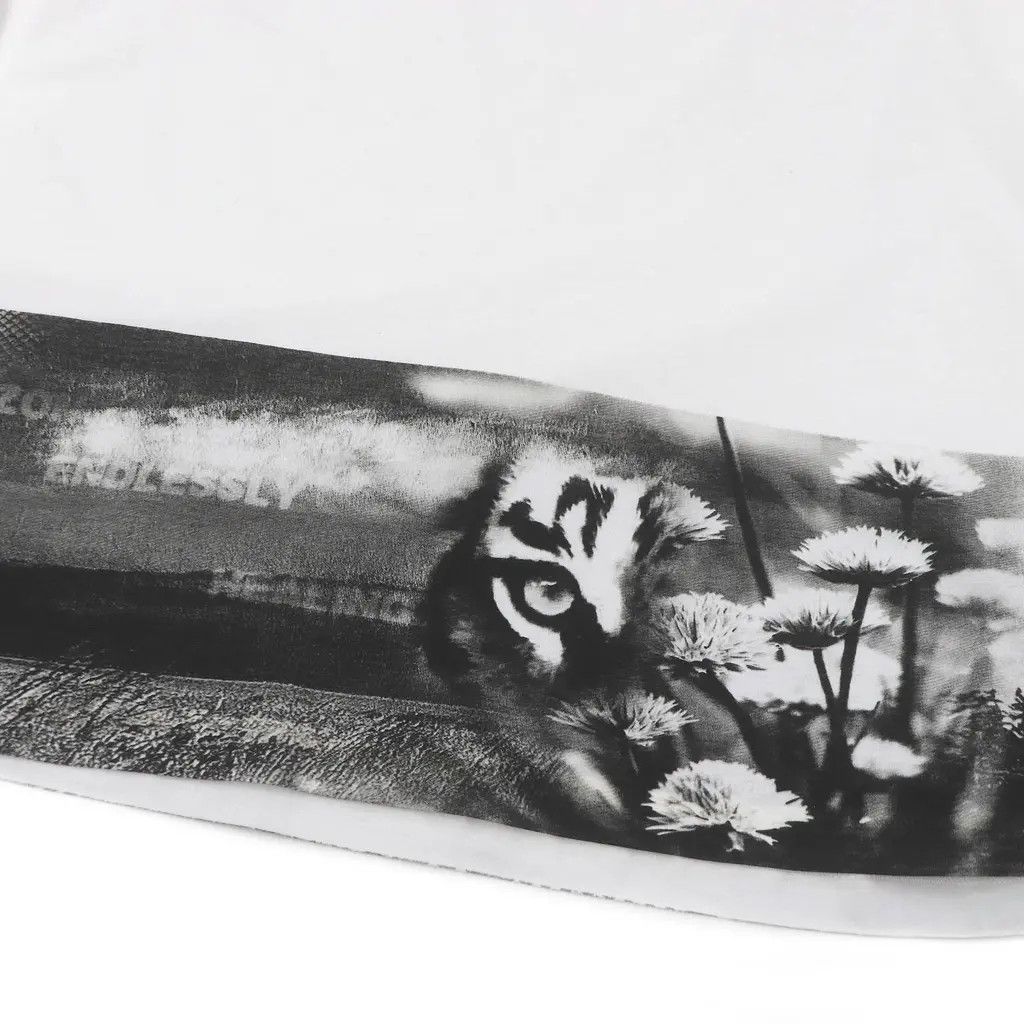 Prada o1la1rc1a0925 Graphic-Print Long-Sleeve T-Shirt in White Size US M / EU 48-50 / 2 - 4 Thumbnail