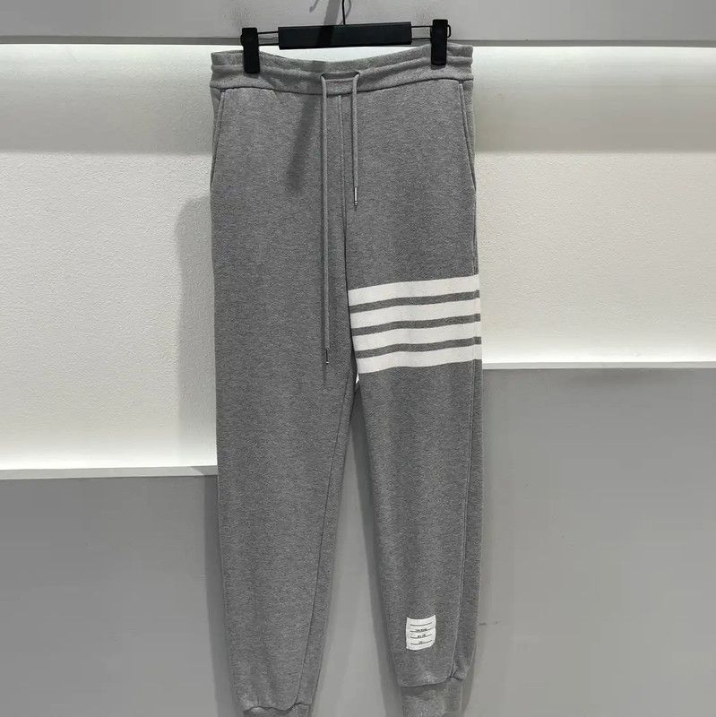 Thom Browne Thom Browne Gray Cotton Casual Pants 0089 Size US 32 / EU 48 - 1 Thumbnail
