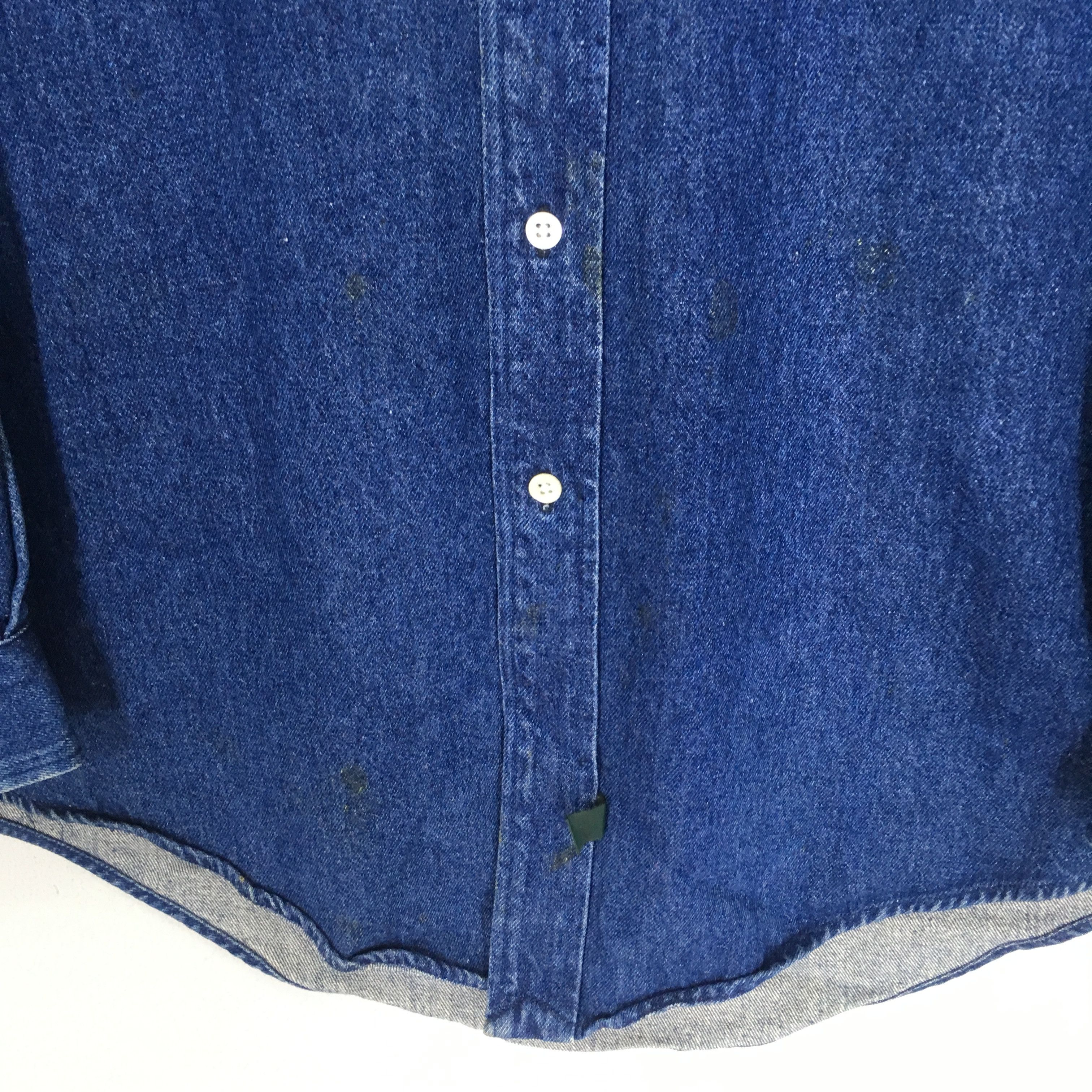 Polo Ralph Lauren Vintage 90's Polo Ralph Lauren Denim Shirt Polo Pony Jeans Size US M / EU 48-50 / 2 - 5 Thumbnail