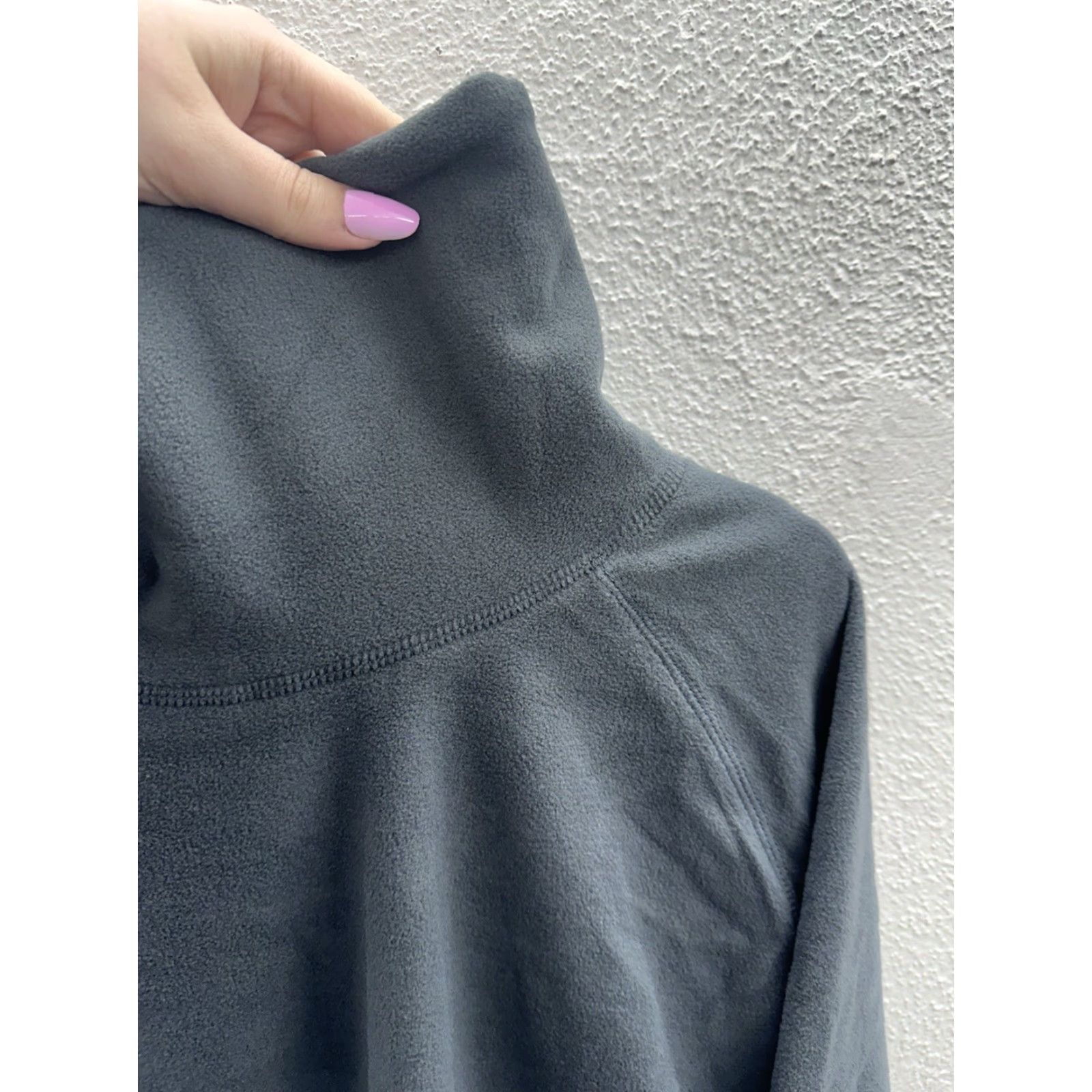 Vintage Appleseeds Womens Shirt Petite XL Gray Long Sleeve Crowl Neck Fleece Size XL / US 12-14 / IT 48-50 - 3 Thumbnail
